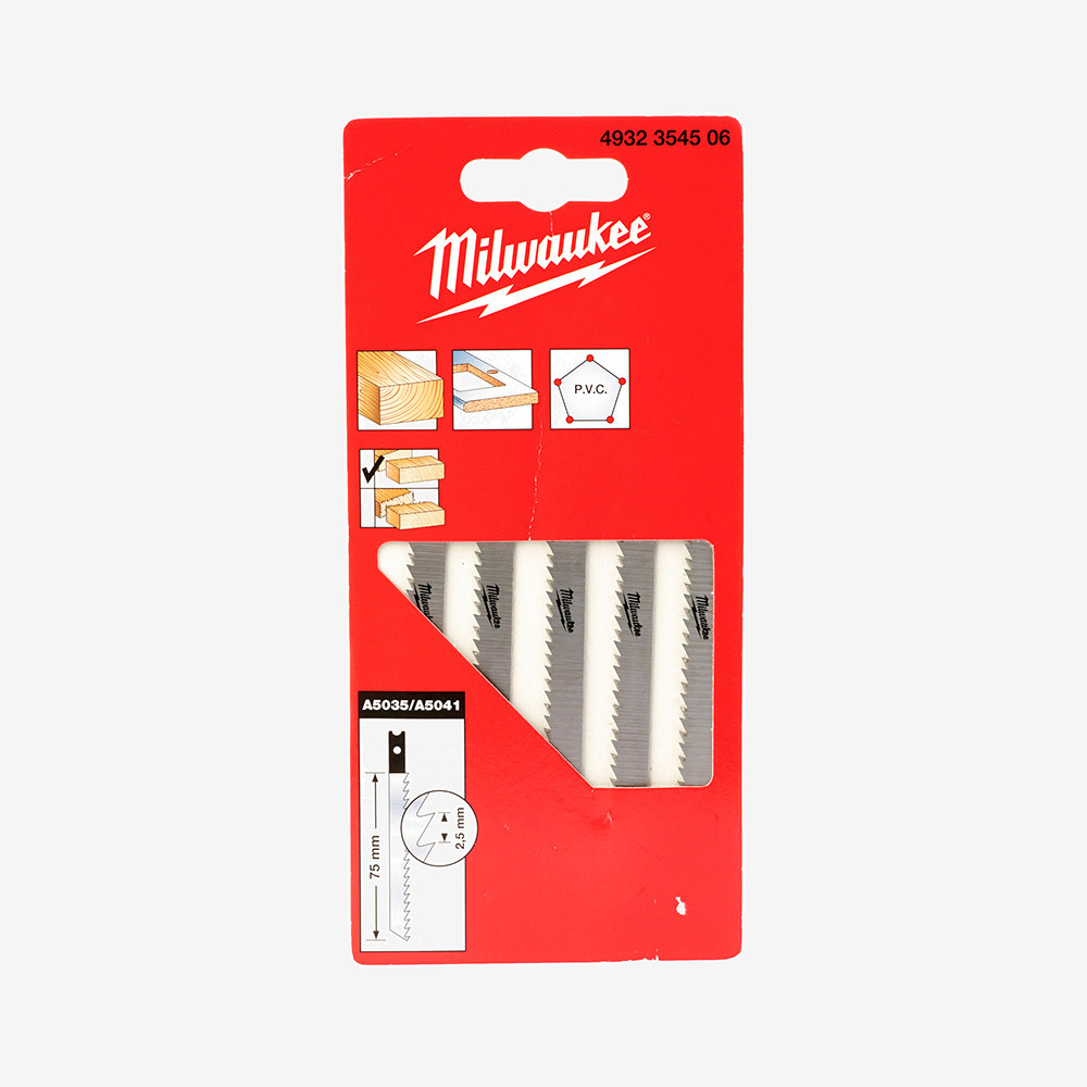 Полотна для лобзика А5035/А5041 MILWAUKEE, 75/2,5мм, (5шт) Одесса - изображение 2