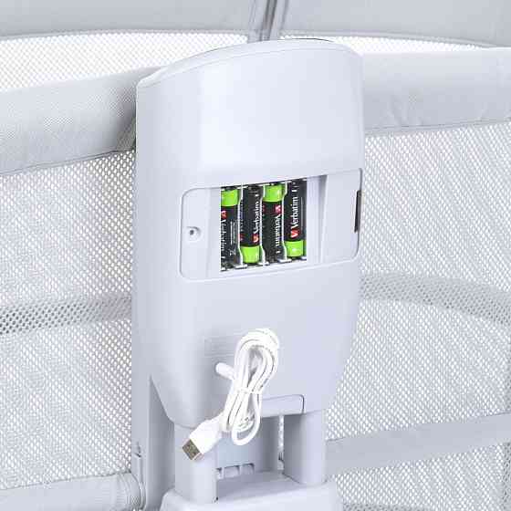 Детская кроватка-люлька 3 в 1 Mastela 3328 приставная, музыка, таймер, москитная сетка, белый Винница