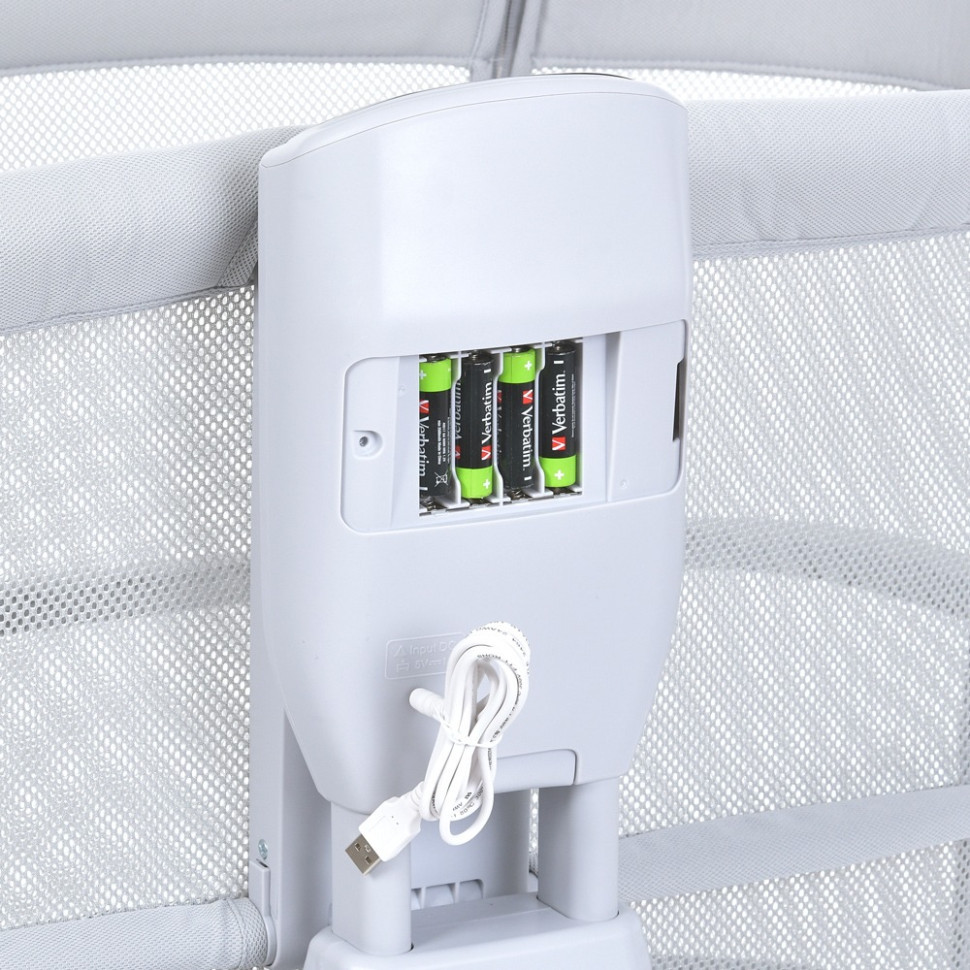 Детская кроватка-люлька 3 в 1 Mastela 3328 приставная, музыка, таймер, москитная сетка, белый Винница - изображение 4