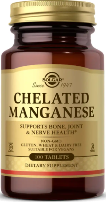 Марганец Solgar Chelated Manganese 100 таб Киев - изображение 1
