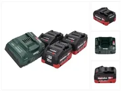 Zestaw podstawowy Metabo 18 V 3x Акумулятор 10,0 Ah LIHD + ładowarka ASC 145 System CAS Киев - изображение 1