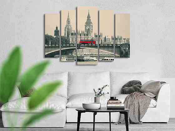 Модульна картина Лондон Art-322_5 ( 80х118см ) Київ