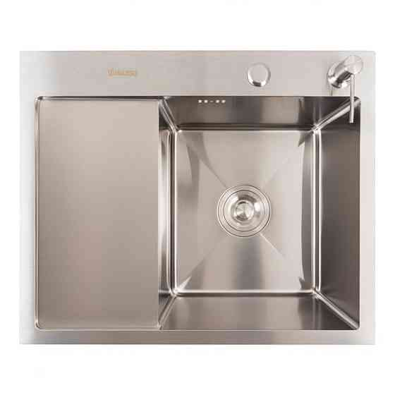 Кухонна мийка CM 58*48 R нержавійка VALESO Handmade (круглий сифон 3,0/0,8) Коломыя