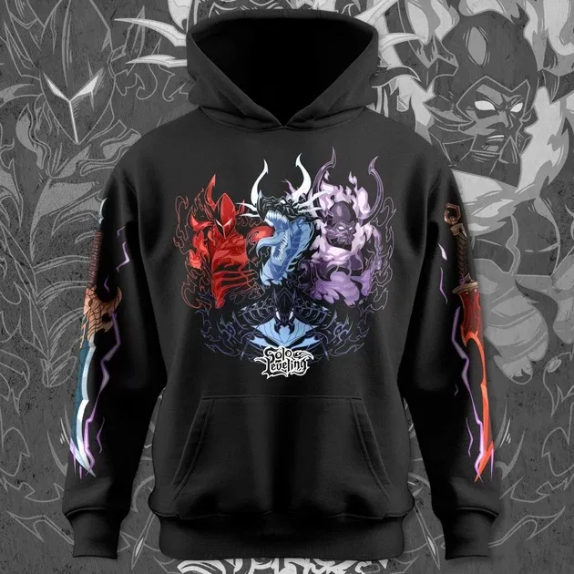 Худи мужское с принтом Solo Leveling Knights Размер 48 Anime1243 Днепр - изображение 1