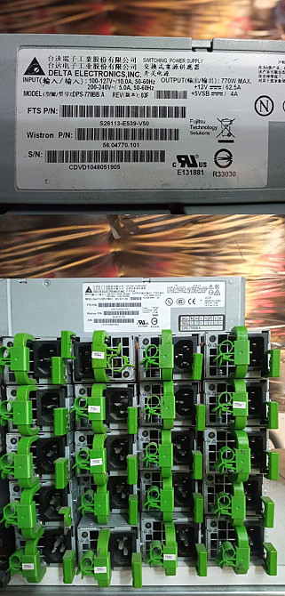 Серверний блок живлення 770W 12V/62.5A Delta Electronics DPS-770BB A (товар вживаний) Луцк - изображение 1