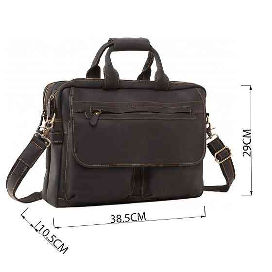 Сумка Vintage 14571 з вінтажної шкіри Коричнева Київ