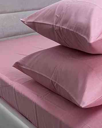 Ecotton Простирадло на резинці Ecotton 90х200 см із сатину (арт. 15-1611 Brindal Rose) рожевий Коломыя