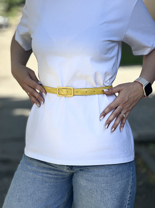 Ремінець лакований вузький "Milano" Київ - фото 8