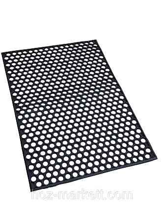 Коврик 90х60х0.9 см резиновый грязезащитный сота черный Харьков