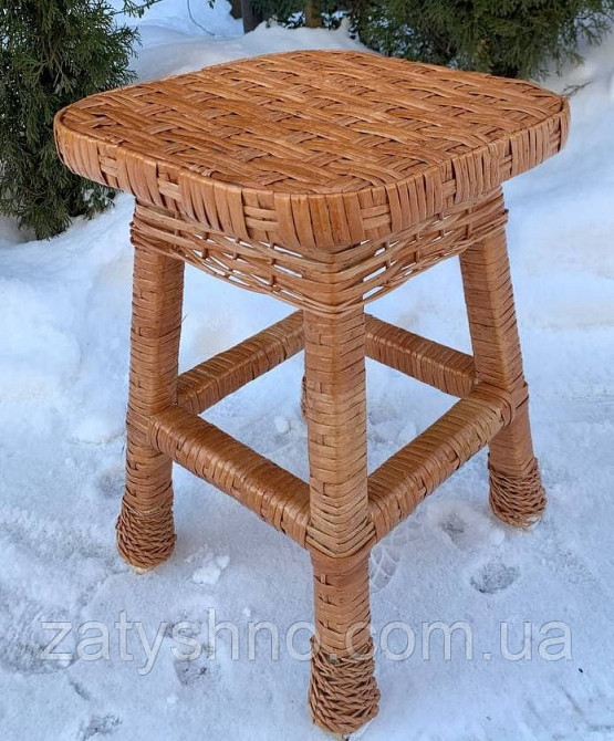 Табуретка большая кухонная из лозы Киев - изображение 2