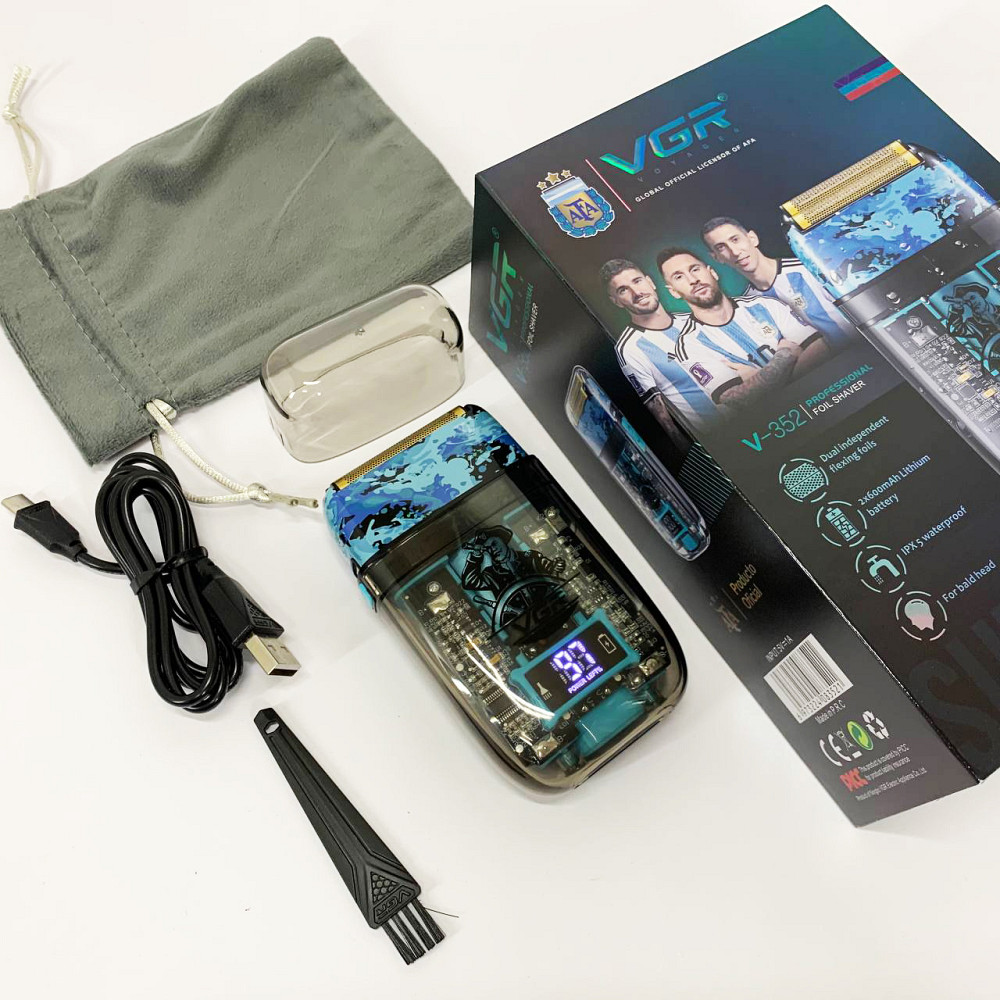 Профессиональная бритва для мужчин VGR, Мужская бритва на батарейках портативная аккумуляторная TH-44 Львов - изображение 7