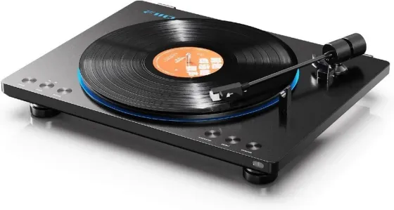 Проигрователь Грамофон automatyczny z pilotem i Bluetooth (+gfx) - FiiO TT13 BT Black | RATY 0% SALA Киев