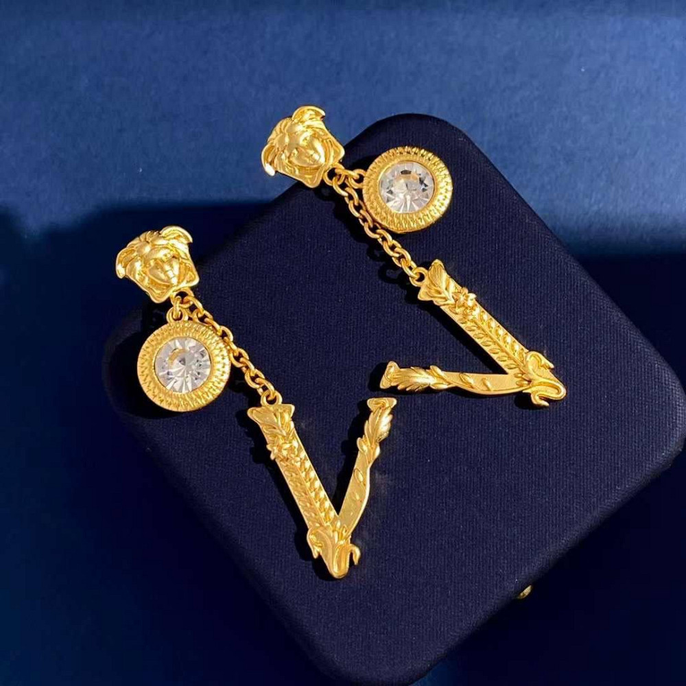 Брендові сережки Версаче/Versace, позолота Одеса - фото 1