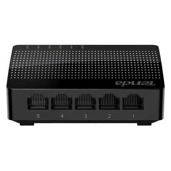 Коммутатор (свитч) Tenda SG105 (Черный, 5 LAN портов, 10/100/1000 Мбит/с) Николаев
