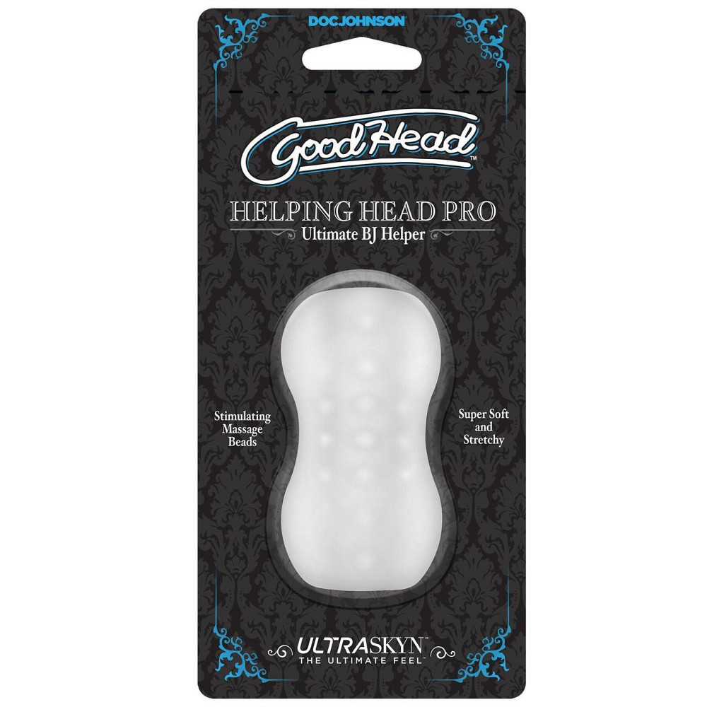 Мастурбатор Doc Johnson GoodHead – Helping Head Pro – Frost Sex Aura Київ - фото 2