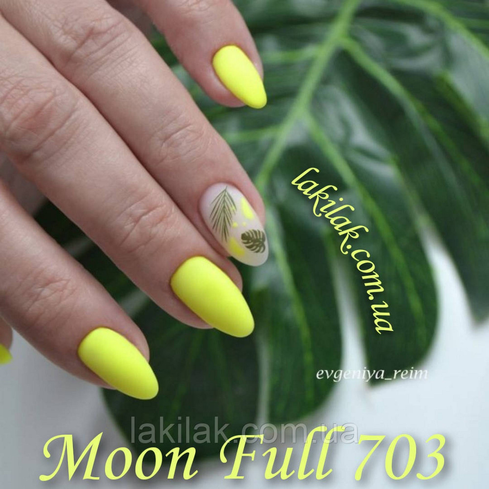 Гель-лак Moon Full Neon №703 лимонний 8 мл Херсон - изображение 1