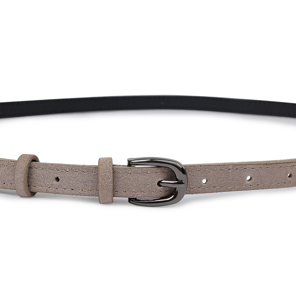 Женский замшевый ремень Vintage 20763 Серый Киев - изображение 6