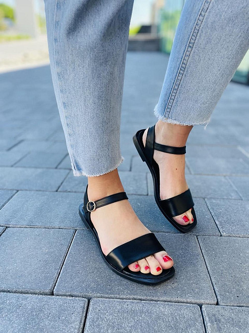 Stella Босоніжки жіночі STELLA 44-71 чорні (літо, шкіра натуральна) (5062) Коломыя - изображение 1