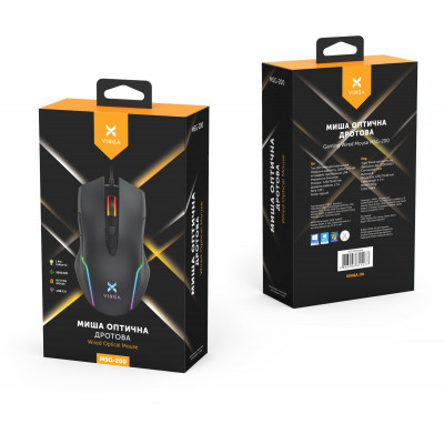 Мишка Vinga MSG-200 Black Вінниця - фото 7