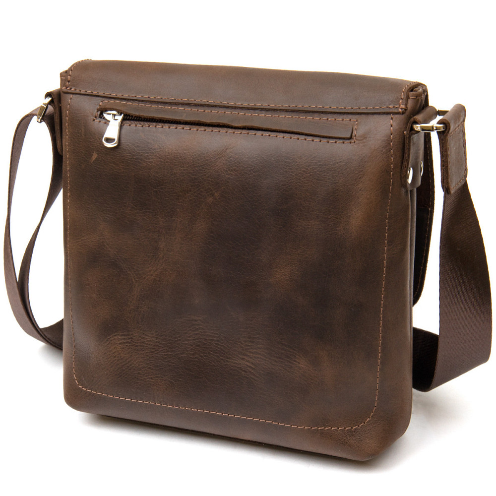 Мужская сумка-мессенджер GRANDE PELLE 11432 Коричневый Киев - изображение 2
