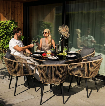 Комплект садових меблів Di Volio Rieti бежевий, сірий Киев