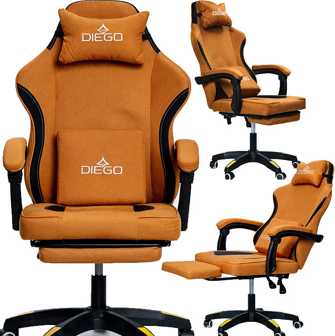Крісло геймерське DIEGO Soft Sandy Київ - фото 1