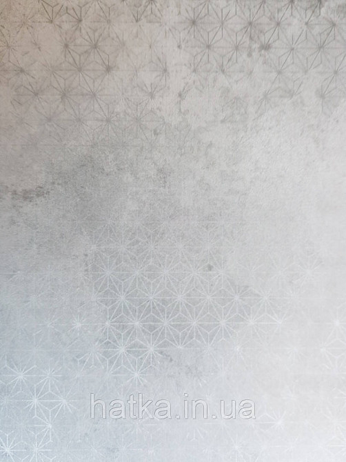 Обои виниловые Grandeco One roll one motif 2 A35101 панно 3д лофт штукатурка под бетон снежинки серые бежевые Киев - изображение 4