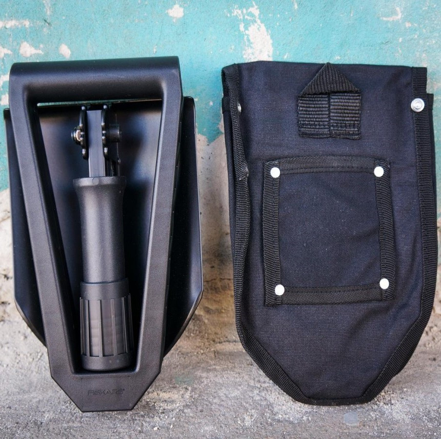 Универсальная Складная Лопата с чехлом Fiskars (1000621/131320) Сталь Нововолынск - изображение 3