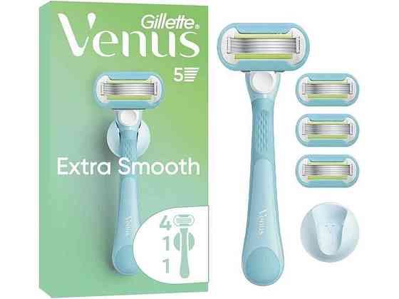 Станок для гоління 5леза 1шт жіночий Extra Smooth з 4 змінними картриджами гачок для бритви ТМ VENUS Київ