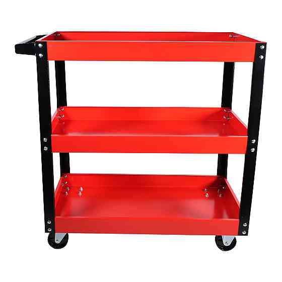 Візок інструментальний з 3 відкритими полицями, 2 колеса з фіксаторами G.I.KRAFT GI37106 Одеса