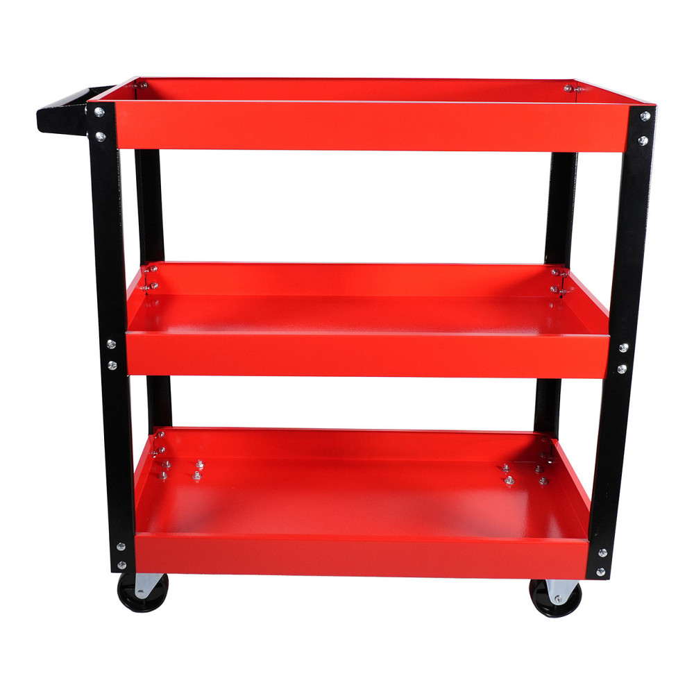 Візок інструментальний з 3 відкритими полицями, 2 колеса з фіксаторами G.I.KRAFT GI37106 Одеса - фото 1