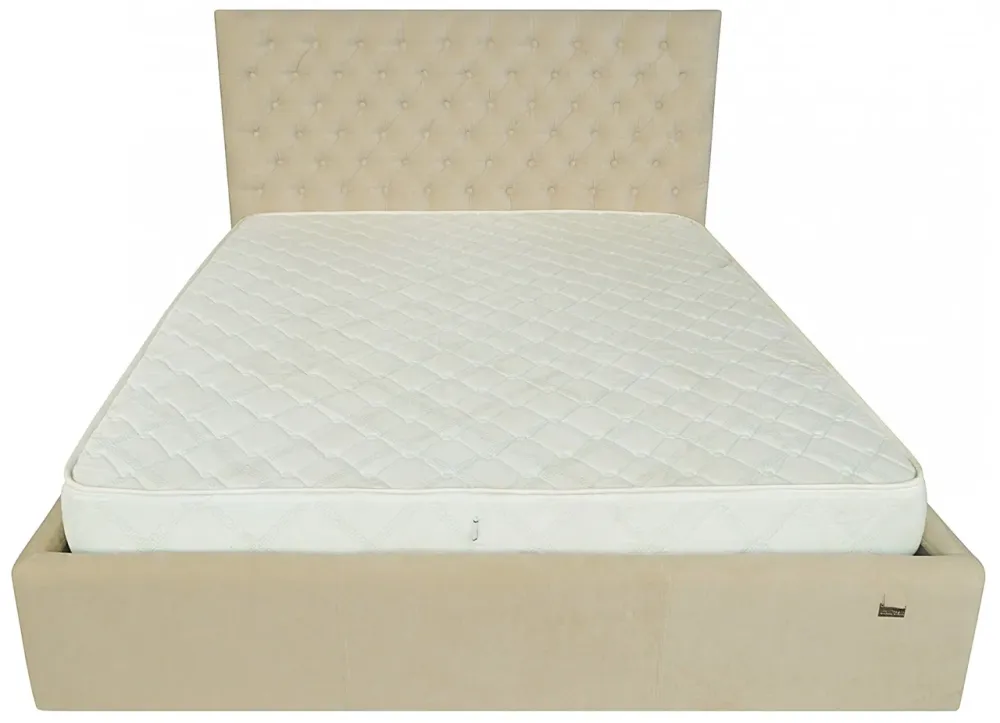 Кровать Двуспальная Cambridge Comfort 160 х 200 см Кордрой 231 С подъемным механизмом и нишей для белья Бежевый Днепр - изображение 12