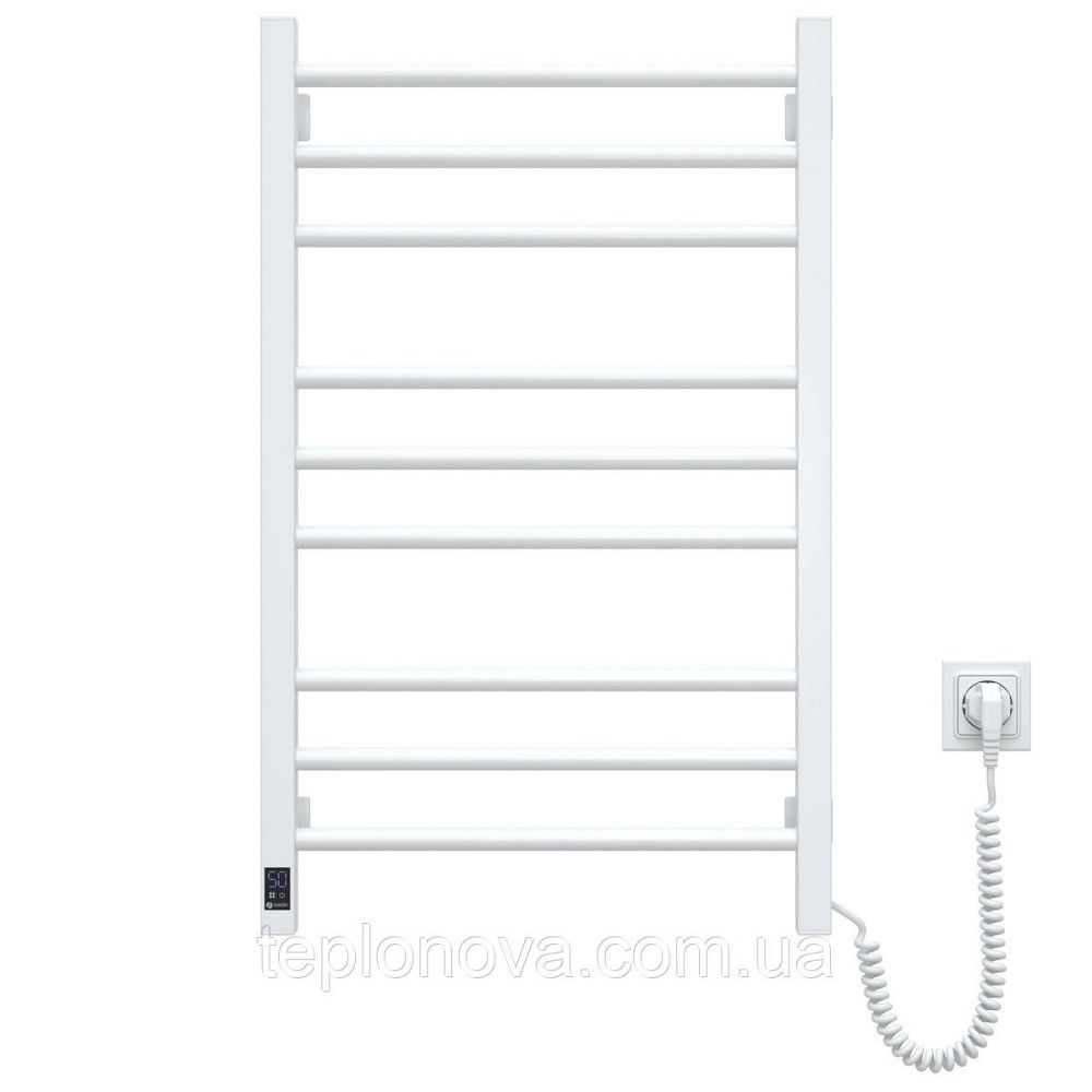 Полотенцесушитель Классик Квадро 500х800 Sensor правый с таймером, белый Черновцы - изображение 2