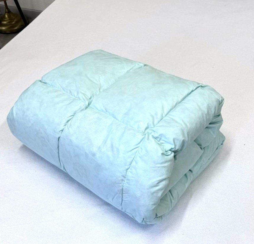 Ecotton Ковдра Ecotton двоспальна 172х205 см пухово-перова пух - 50% блакитне Коломия - фото 3