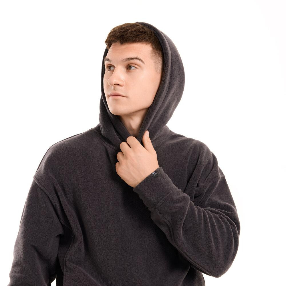 Темно-серый костюм зимний флисовый зимний. Мужской теплый костюм Pobedov Mariot Киев - изображение 4