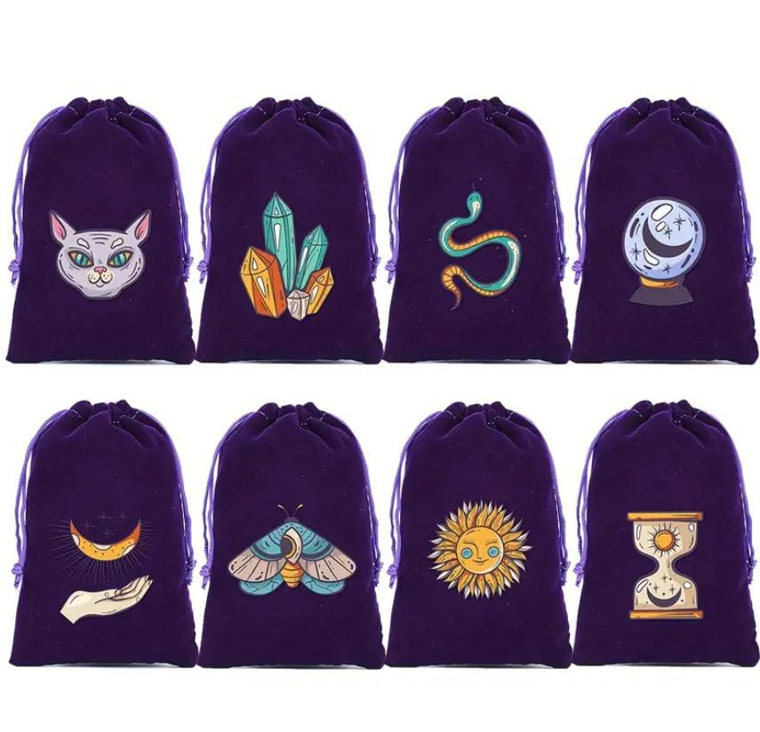 Фиолетовый бархатный мешочек для карт Таро или рун (13×18 см) – 8 вариантов дизайна Киев - изображение 1