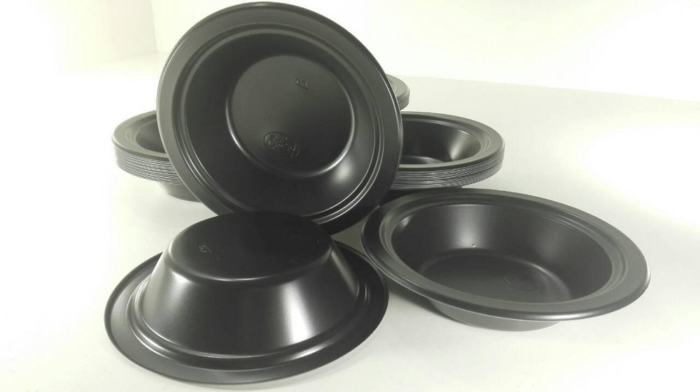 Миска одноразова пластикова 350 ml Чорна (50 шт) Харків - фото 2