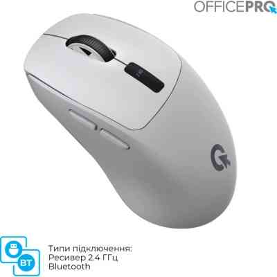 Мишка OfficePro M398G Wireless/Bluetooth Gray (M398G) Вінниця