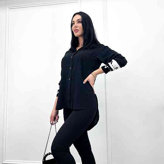 Удлиненная женская блузка 