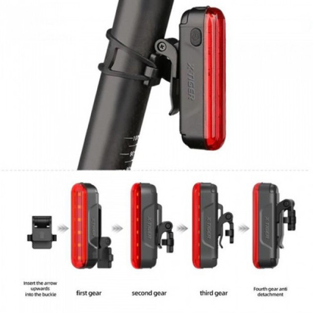 Велосипедний акумуляторний водонепроникний ліхтар LEADBIKE LD80-6LED, Ліхтарик WF-513 для велосипедистів Київ - фото 4