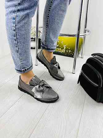 Sothby 's Сліпони жіночі Sothby 's K-378/3 темне-срібло (весна-літо, шкіра натуральна) (3306) л Коломыя