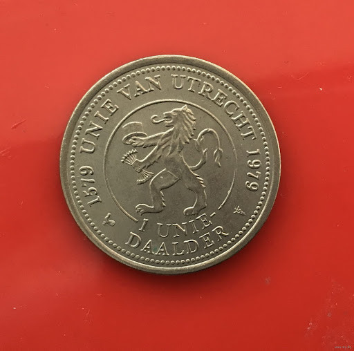 Нідерланди, місто Утрехт, 1 унидаальдер "400 років Унії" 1979 р Полтава - фото 1