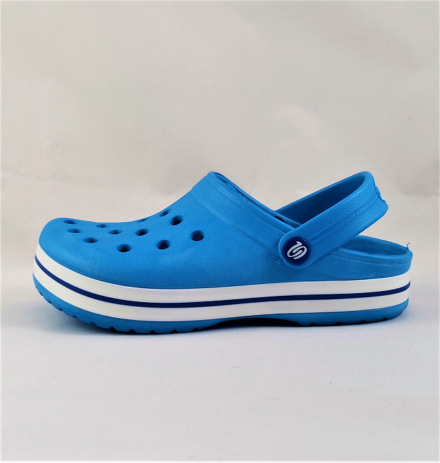Жіночі капці CROCS Блакитні Крокси Шльопанці Сланці (розміри: 36,37,38,39,40,41) Дніпро - фото 4