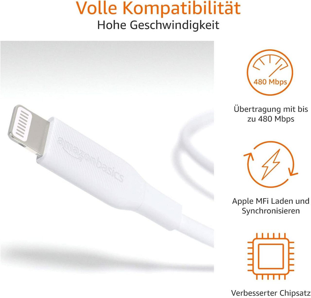 Кабель Lightning to USB‑C MFi для iPhone 12/12 Pro/12 Pro Max/11/11 Pro/11 Pro Max/X/XR 1,8 м белый Киев - изображение 6