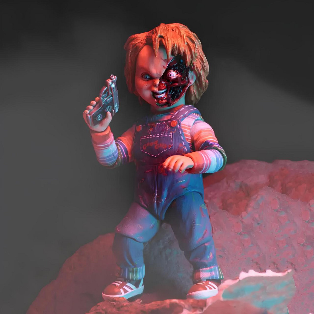 NECA Лялька Чакі. Фігурка із фільму Чакі. Іграшка Chucky. Чаки із змінними аксесуарами 10 см Київ - фото 3