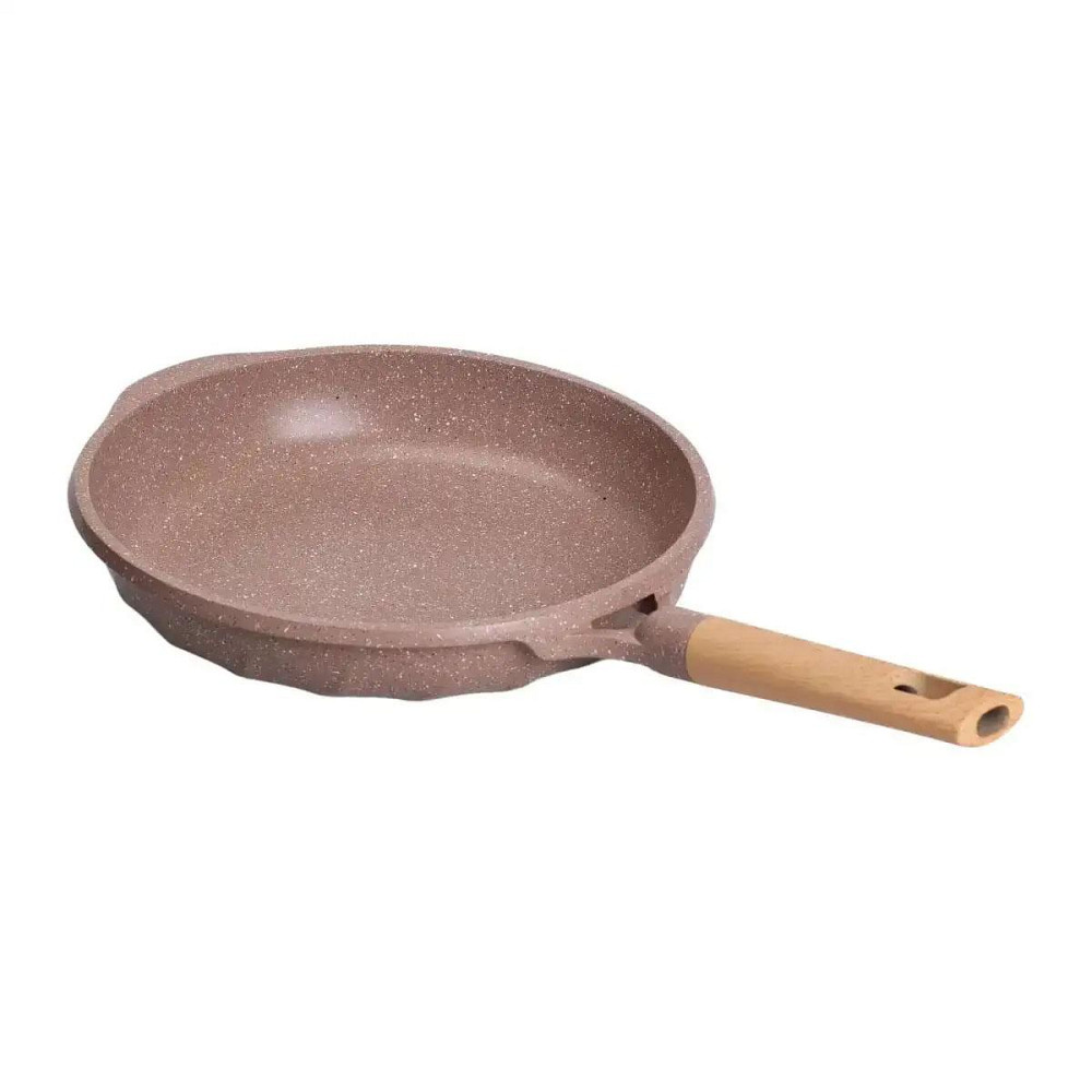 Сковорода с мраморным покрытием 28 см, 2,8 л, кофейная Киев - изображение 3