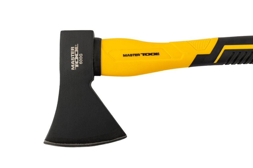 Топор MASTERTOOL 600 г HRC50 фиберглассовая ручка 370 мм 05-0901 Ровно - изображение 2