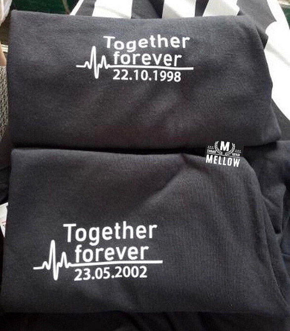 Парні футболки для хлопця та дівчини - Together forever Чернівці - фото 1