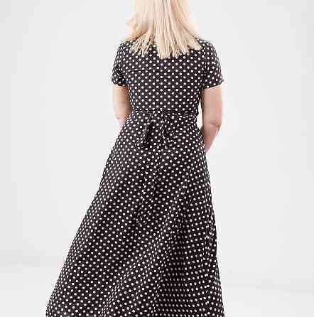 Літнє плаття в підлогу "Кайлі" оптом | Батал Чорний, 52 Київ