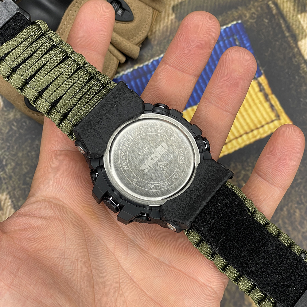 Skmei 1356AGPK Army Green Tactic Co,ass SBR Киев - изображение 8